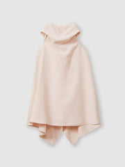 3-9 yrs High-Neck Drape Back Dress in Pink