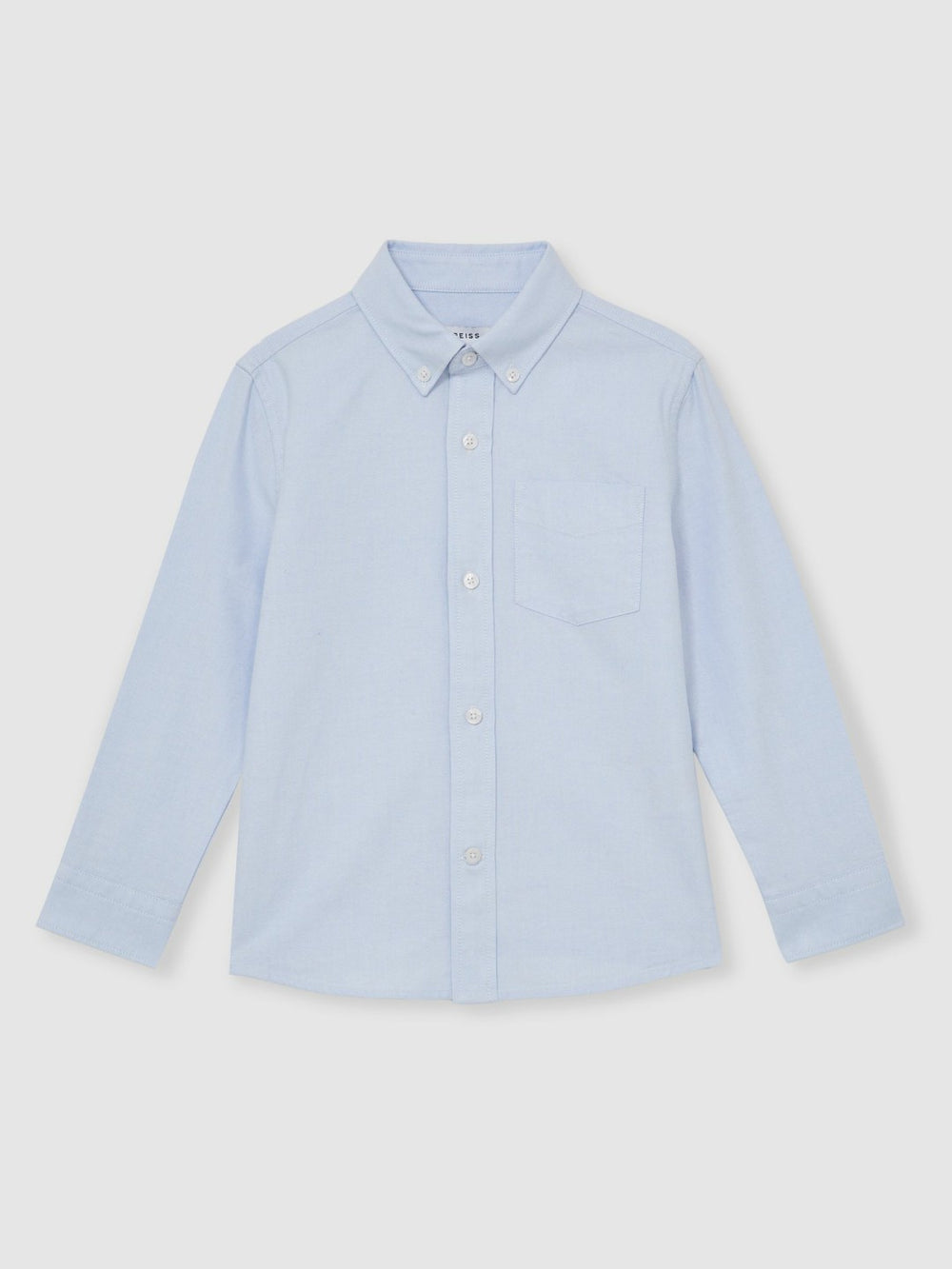 3-9 yrs Button Down Oxford Shirt in Soft Blue