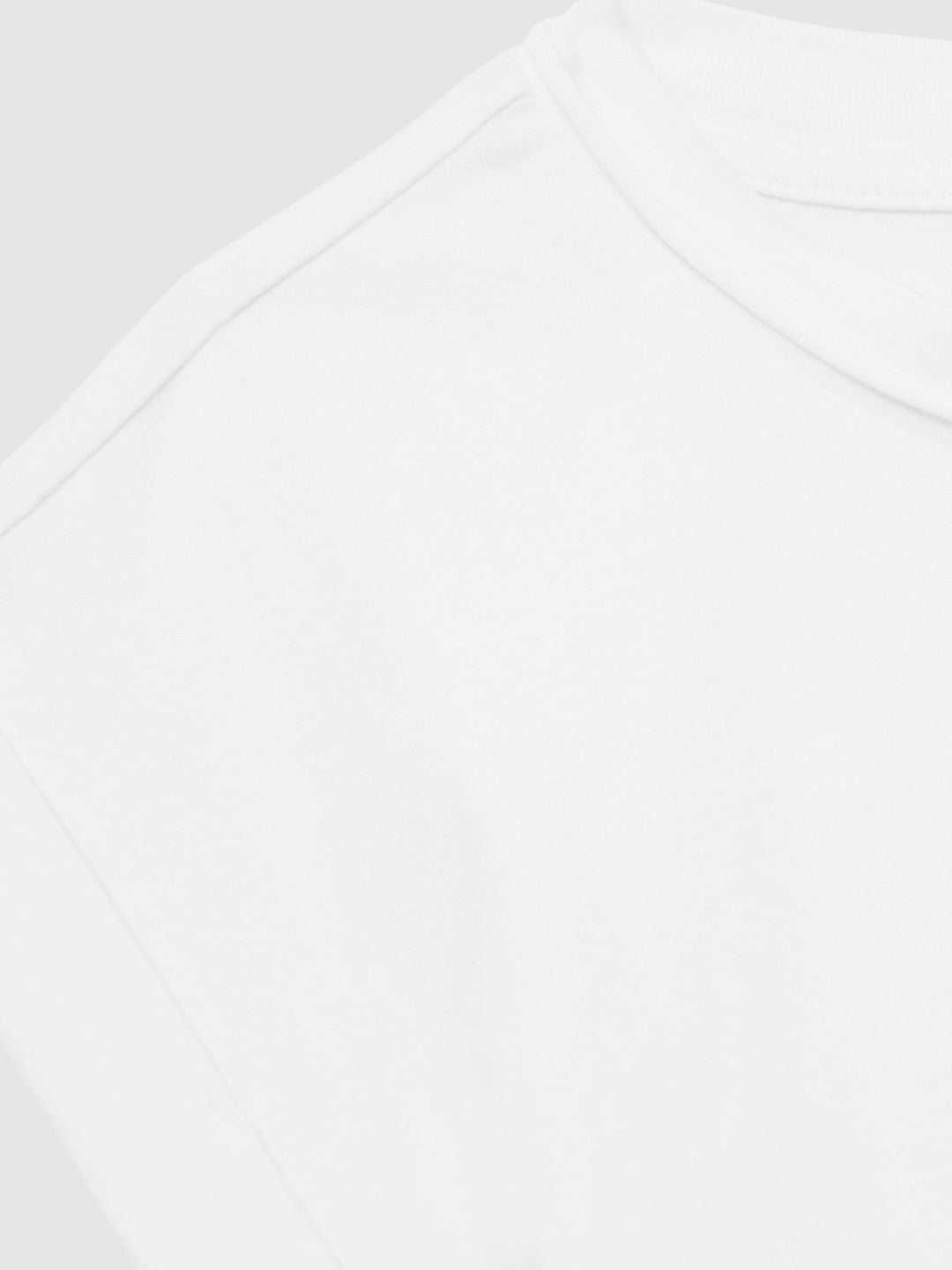 9-13 yrs Cotton-Jersey Cropped T-Shirt in White