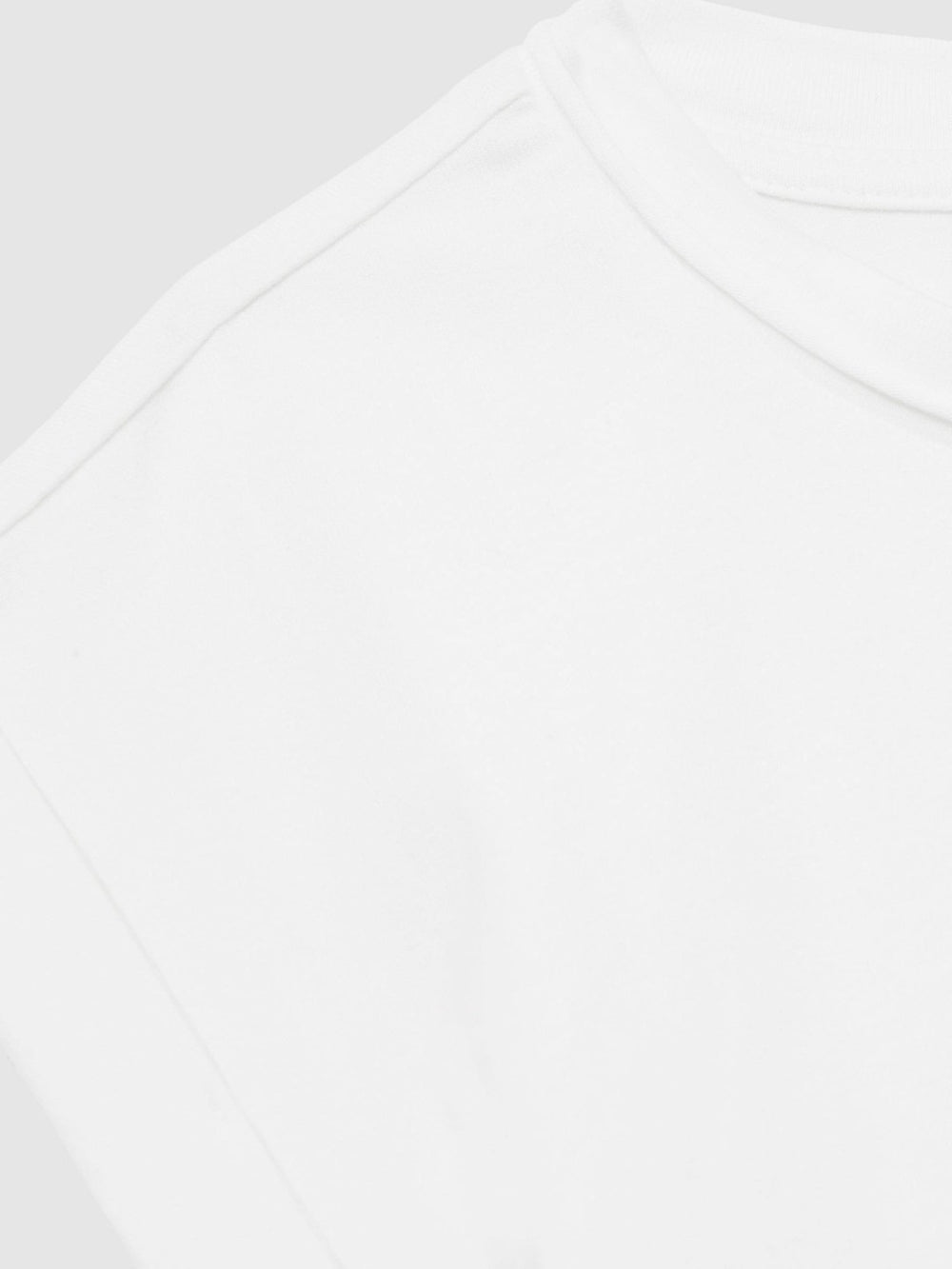 9-13 yrs Cotton-Jersey Cropped T-Shirt in White