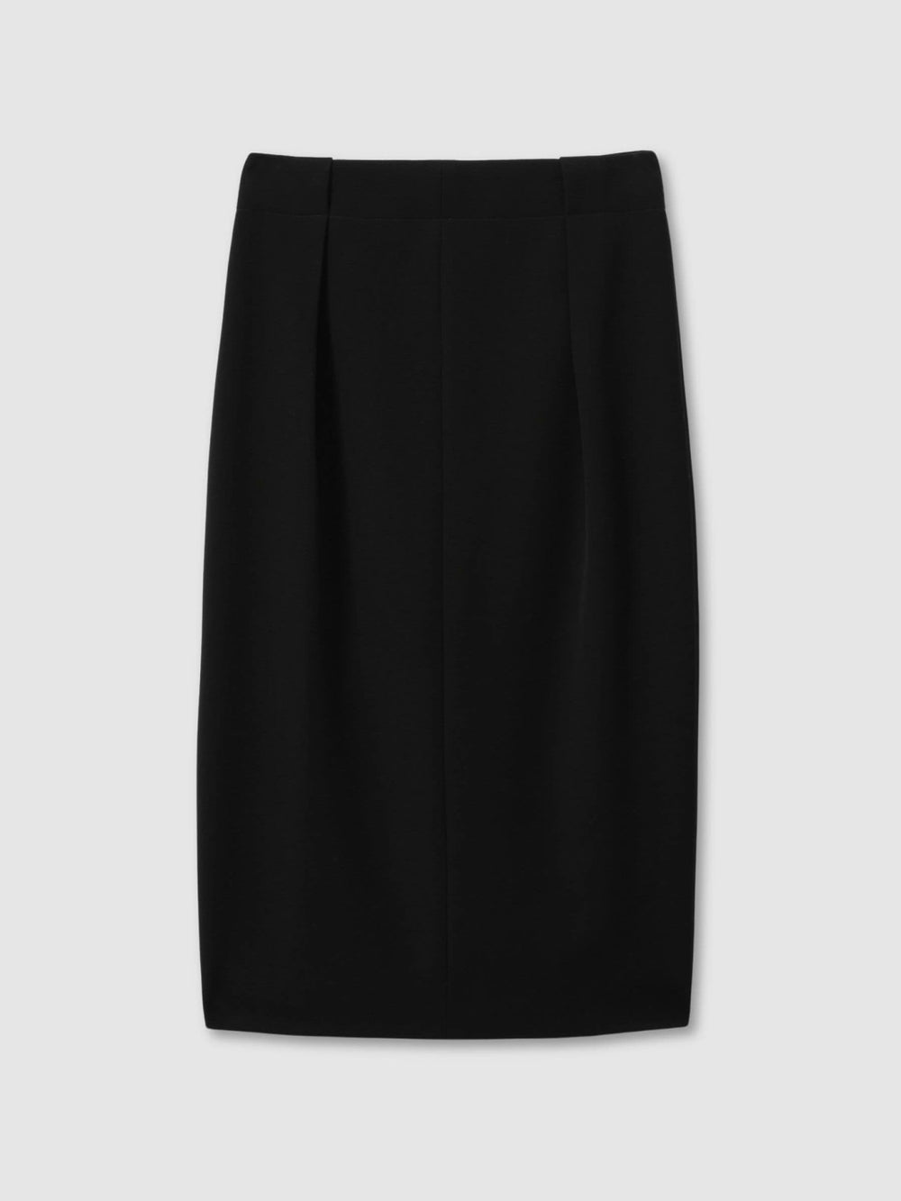 Tailored Midi Suit Skirt in Black