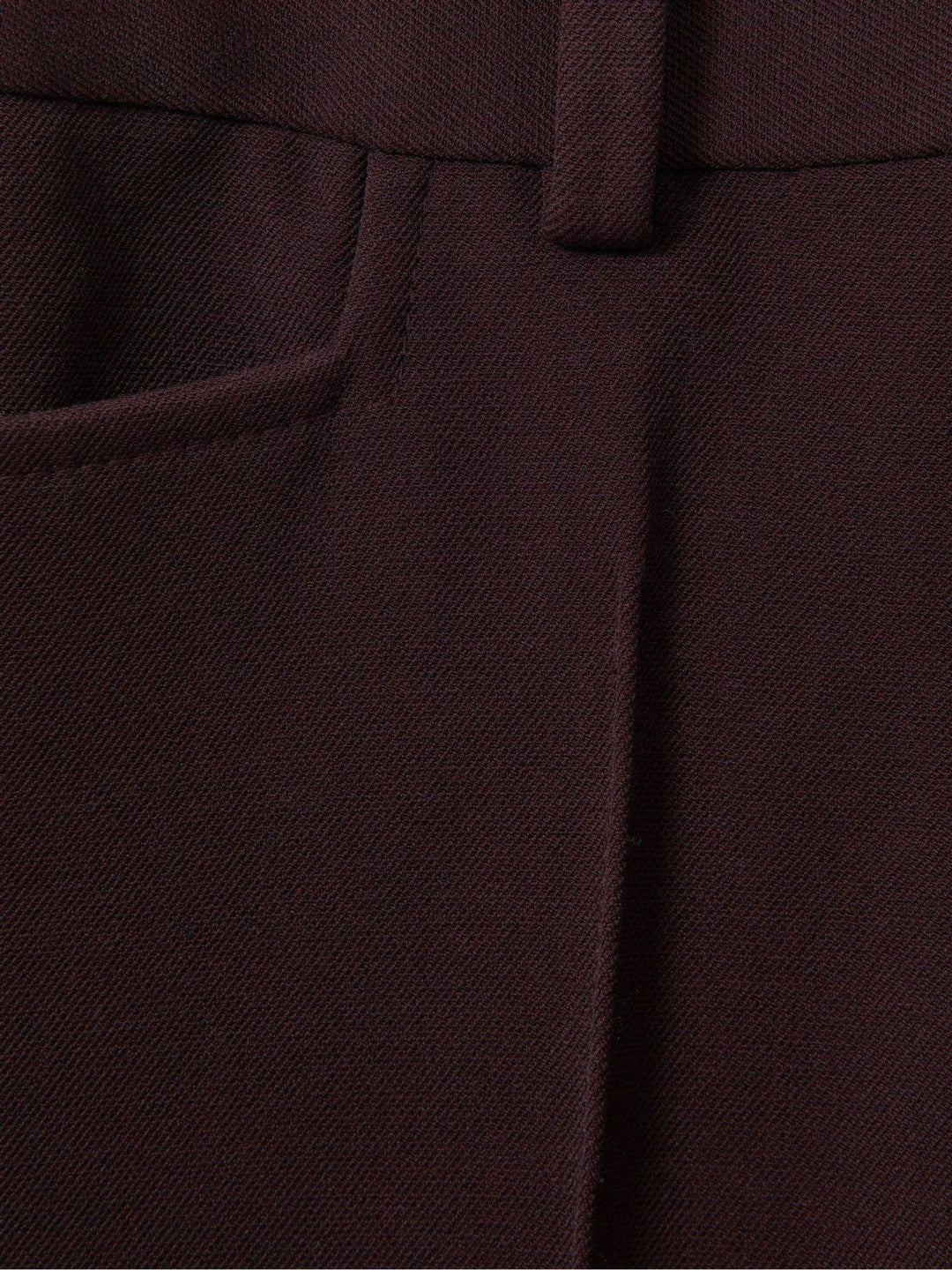 Petite Flared Suit Trousers in Berry