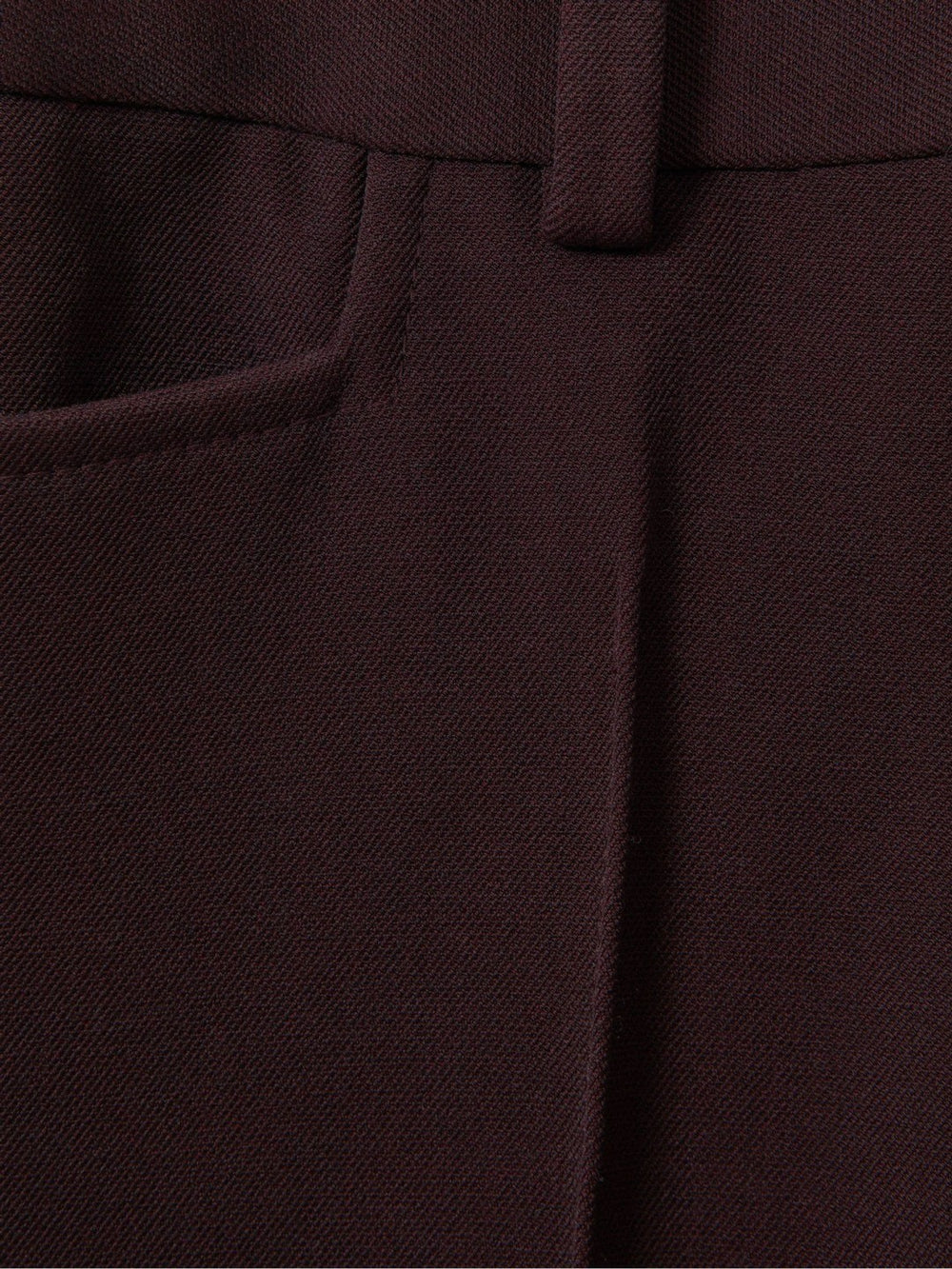 Petite Flared Suit Trousers in Berry