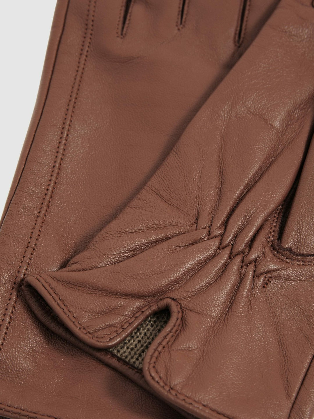 Leather Gloves in Tan