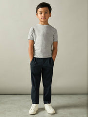 9-13 yrs Crew Neck T-Shirt in Grey