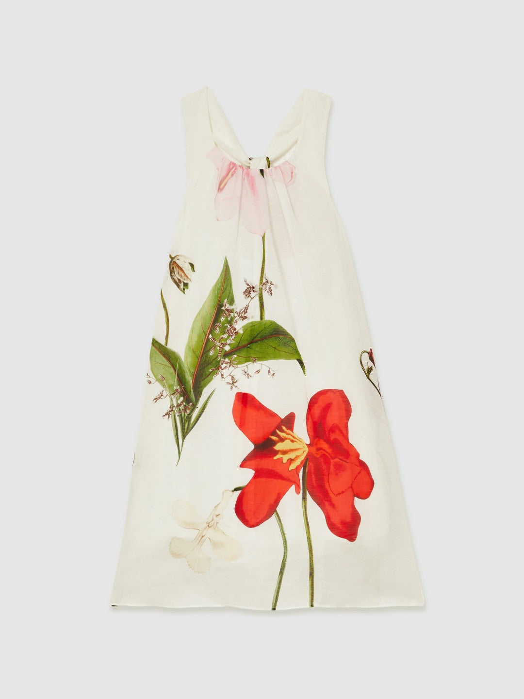 13-14 yrs  | NYBG Floral Maxi Dress With Linen in Ivory