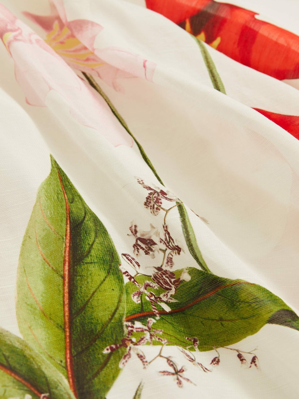 13-14 yrs  | NYBG Floral Maxi Dress With Linen in Ivory