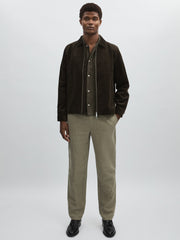 Les Deux Drawstring Trousers in Green/Ivory