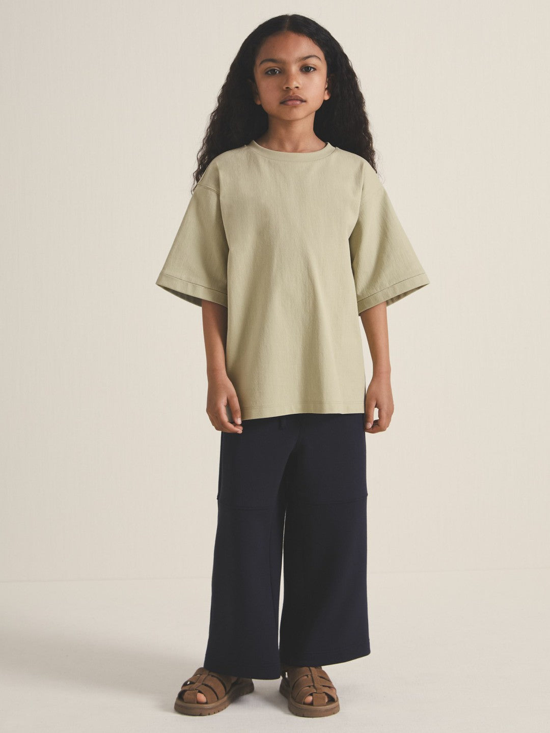 13-14 yrs  | Les 100 Ciels Oversize T-Shirt in Sage