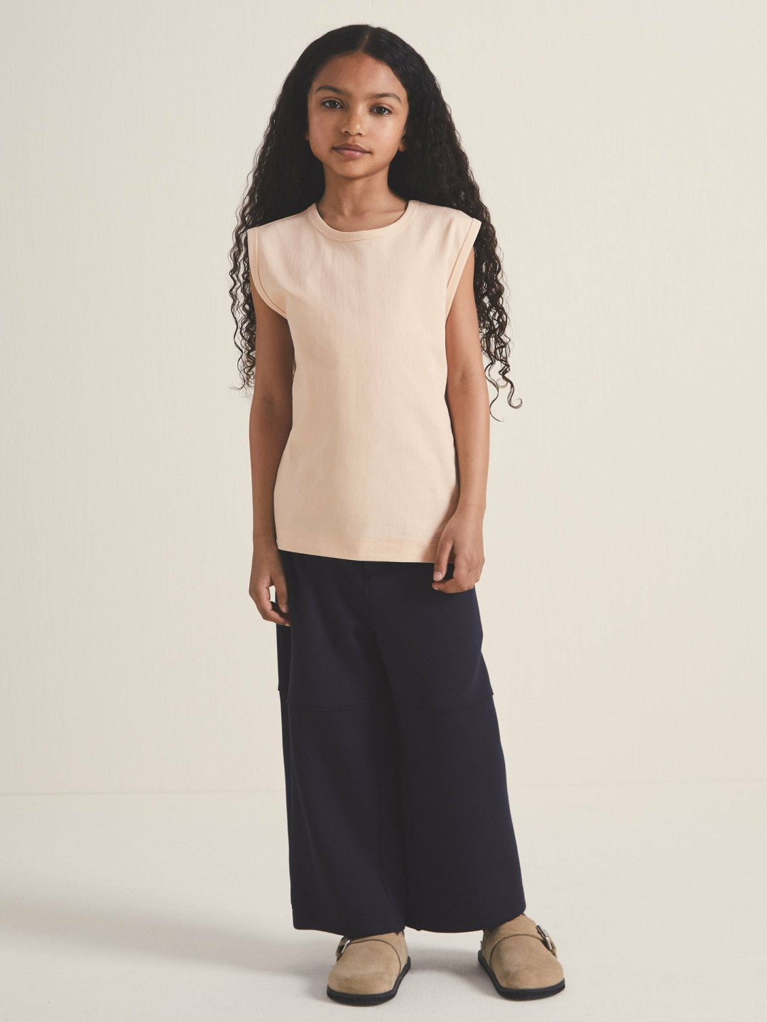 9-13 yrs  | Les 100 Ciels Oversize T-Shirt in Peach