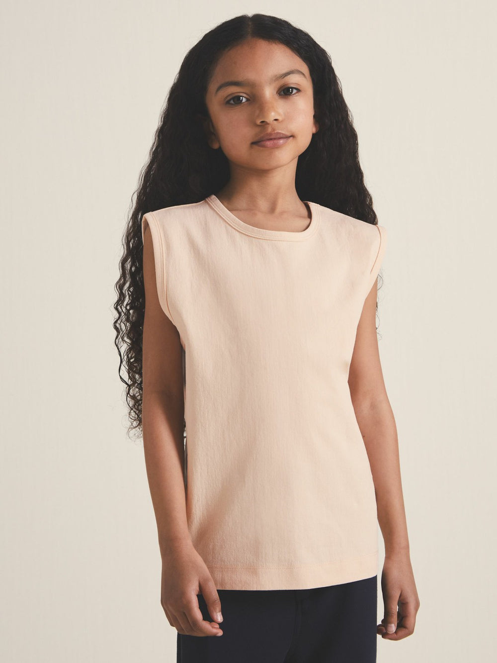 9-13 yrs  | Les 100 Ciels Oversize T-Shirt in Peach
