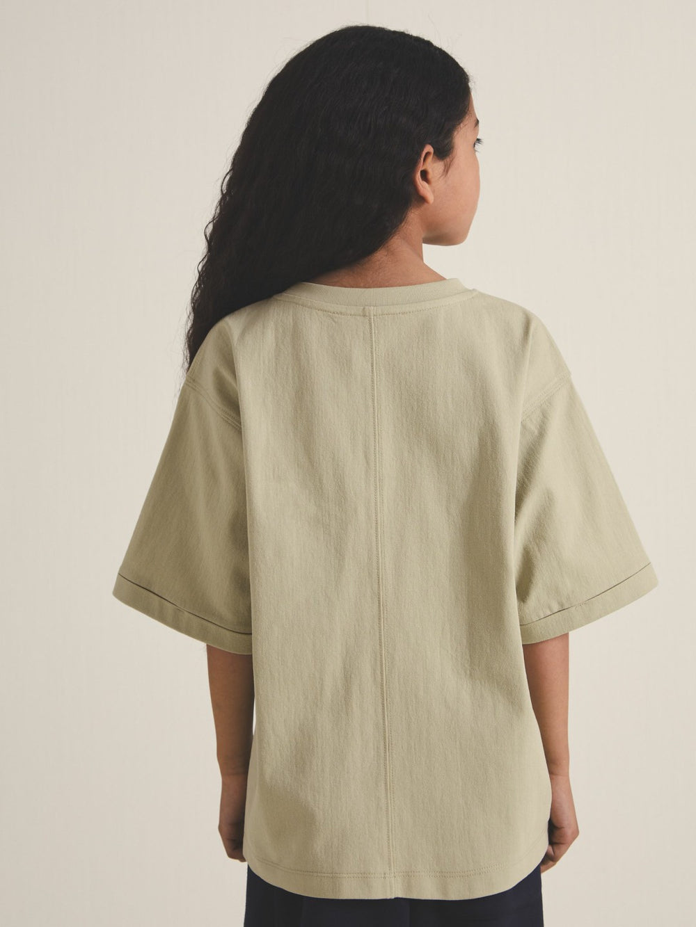 9-13 yrs  | Les 100 Ciels Oversize T-Shirt in Sage