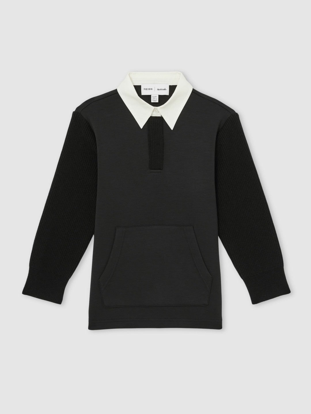 4-9 yrs  | Les 100 Ciels Polo Sweatshirt in Black