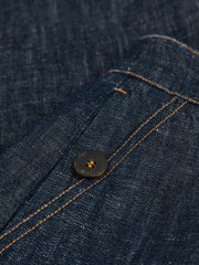 13-14 yrs Cotton-Linen Wide Leg Trousers in Indigo