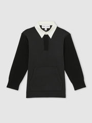 9-13 yrs  | Les 100 Ciels Polo Sweatshirt in Black