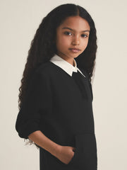 9-13 yrs  | Les 100 Ciels Polo Sweatshirt in Black