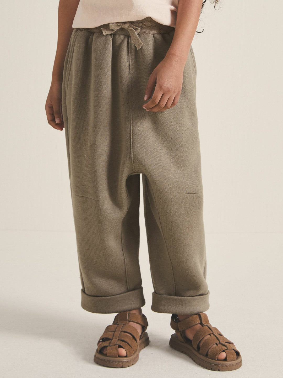 13-14 yrs  | Les 100 Ciels Jersey Joggers in Mink
