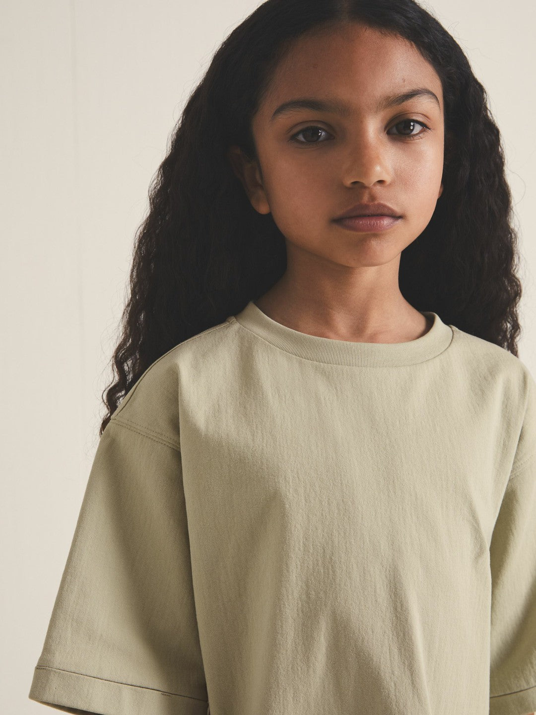 4-9 yrs  | Les 100 Ciels Oversize T-Shirt in Sage