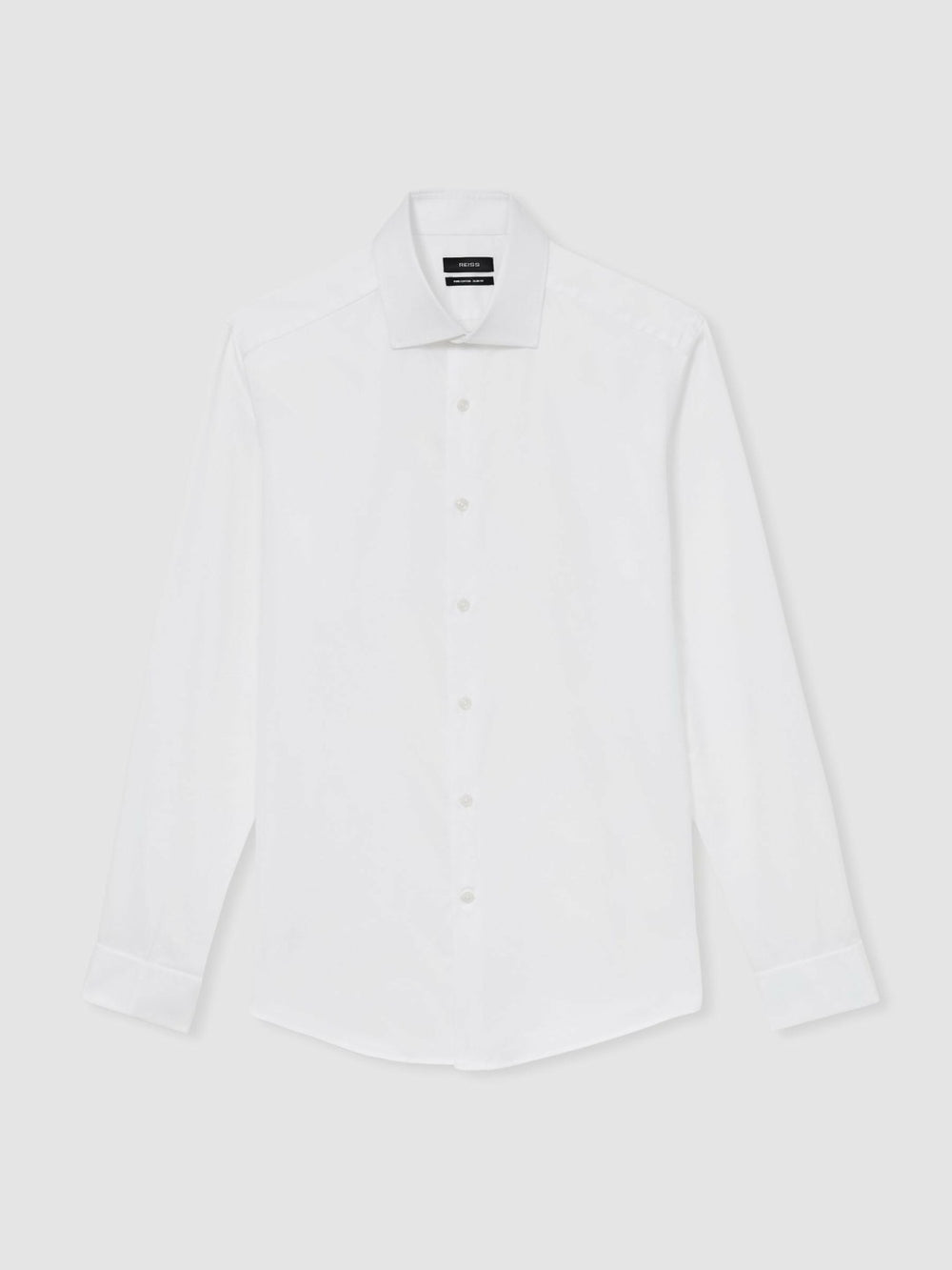 Slim Fit Slim-Fit Cotton-Sateen Shirt in White