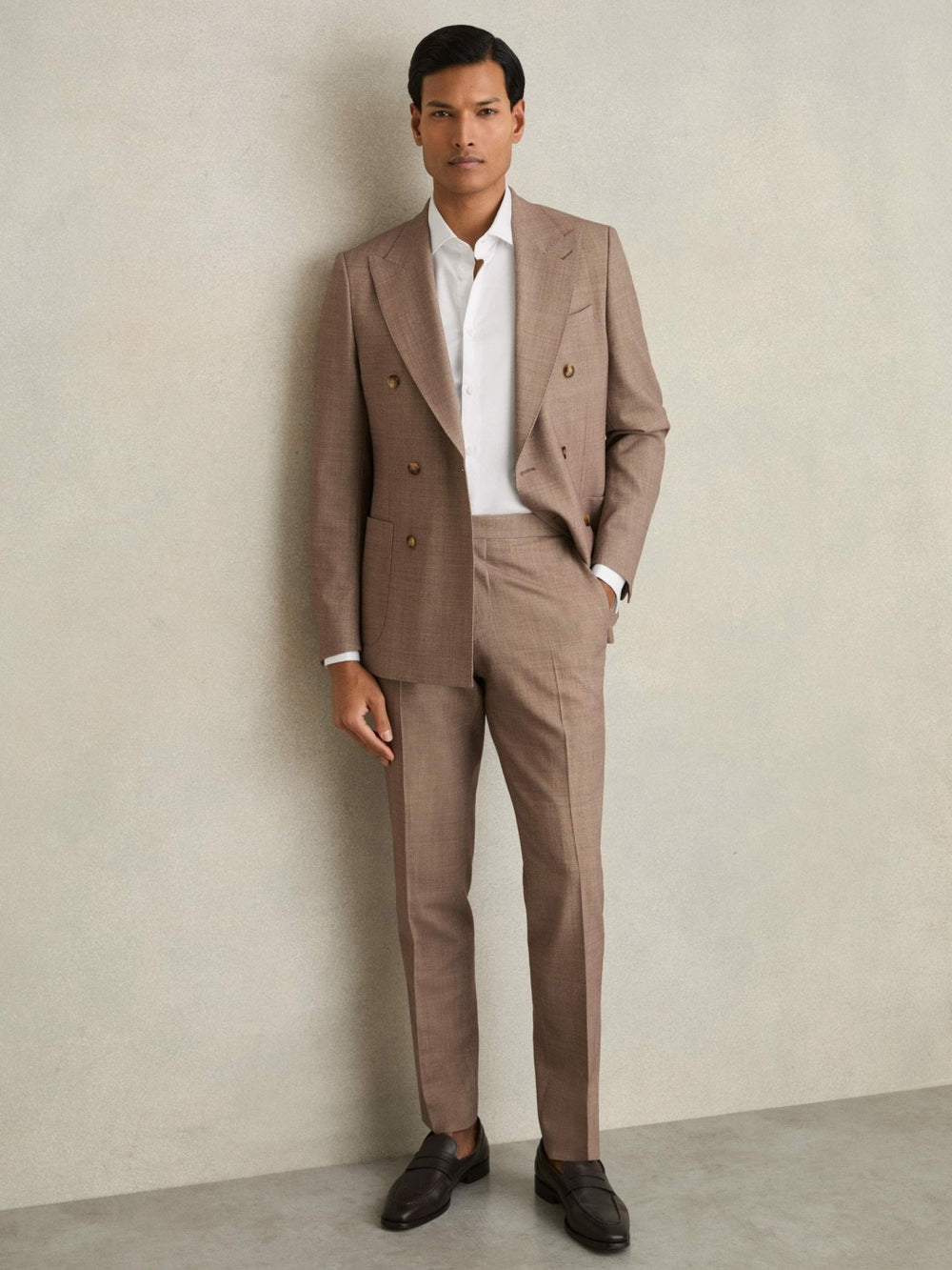 Slim Fit Slim-Fit Cotton-Sateen Shirt in White