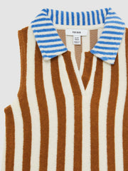 4-9 yrs Towelling Stripe Dress in Multi