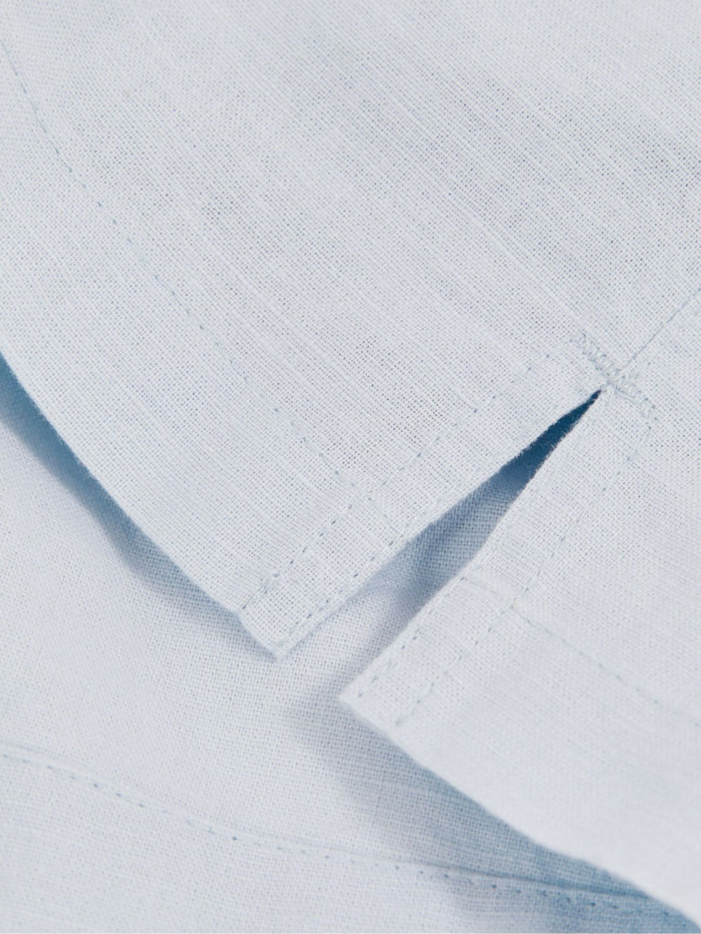 9-13 yrs Cotton-Linen Drawstring Shorts in Soft Blue