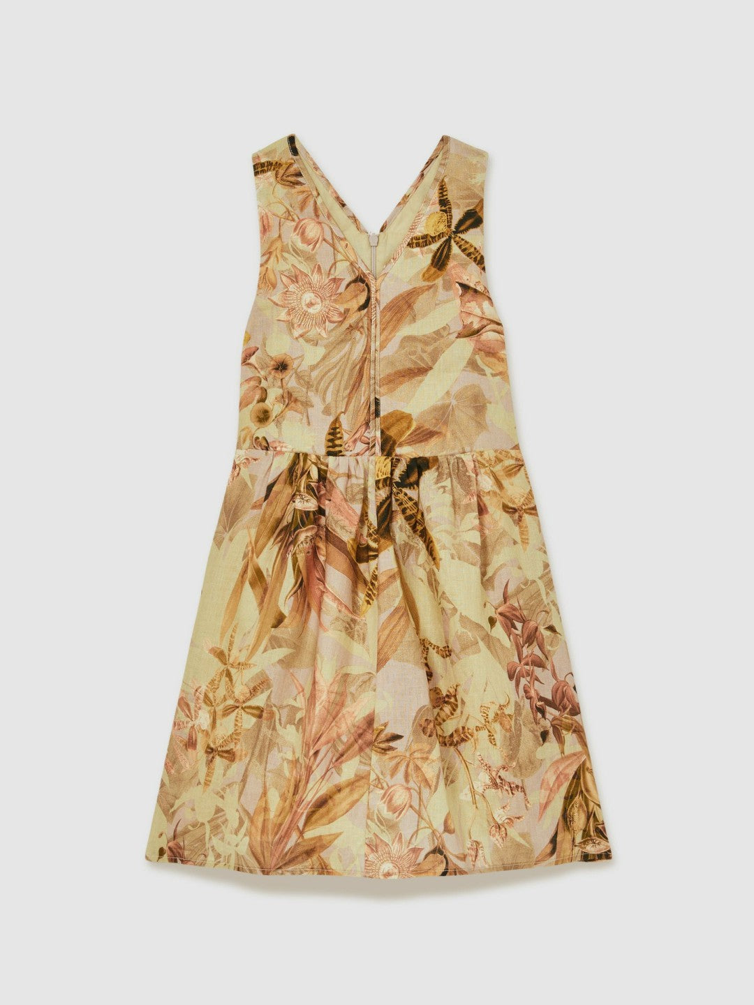 4-9 yrs  | NYBG Floral-Print Midi Dress in Khaki
