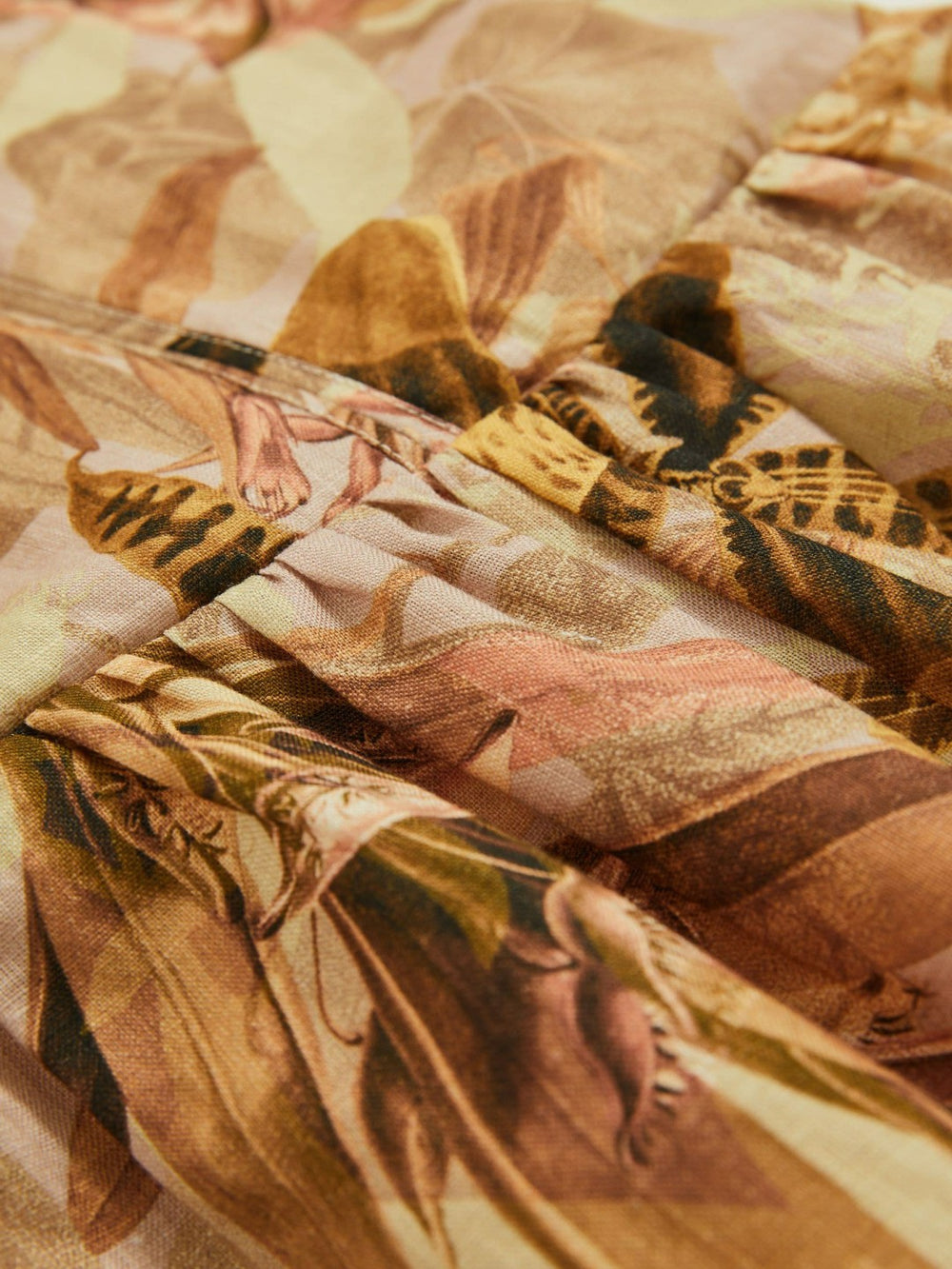 4-9 yrs  | NYBG Floral-Print Midi Dress in Khaki