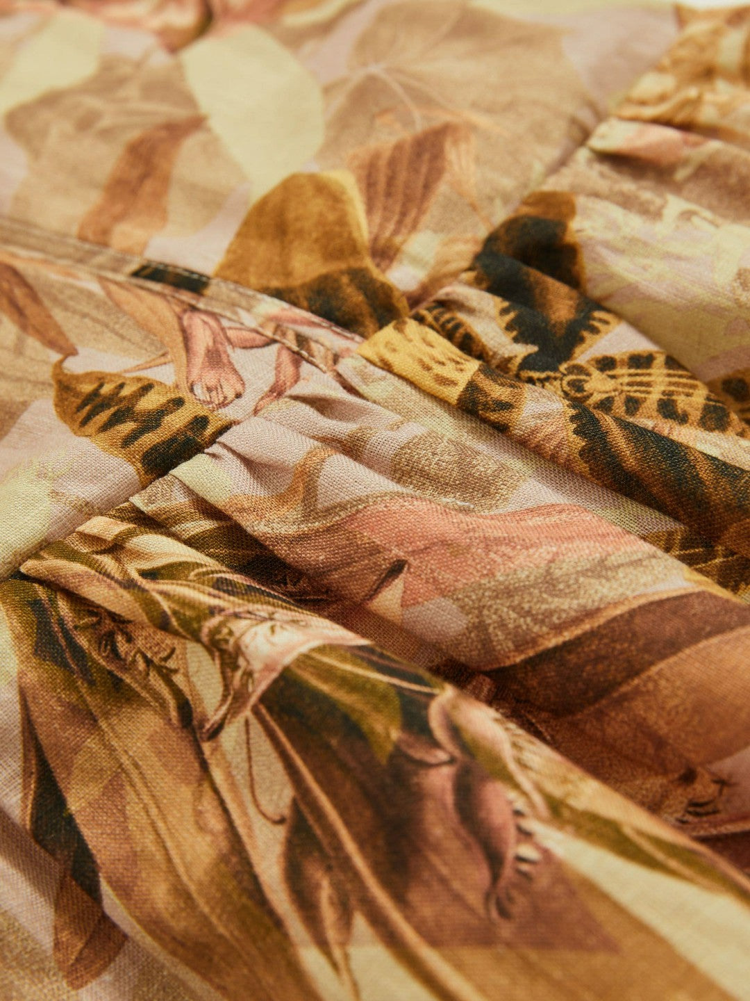 9-13 yrs  | NYBG Floral-Print Midi Dress in Khaki