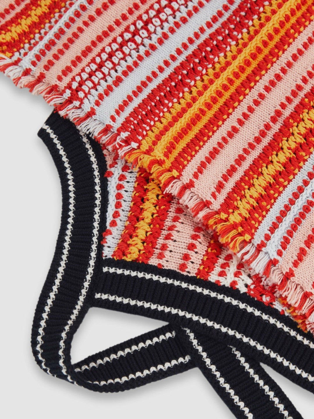 4-9 yrs Cotton Striped Knit Dress in Multi