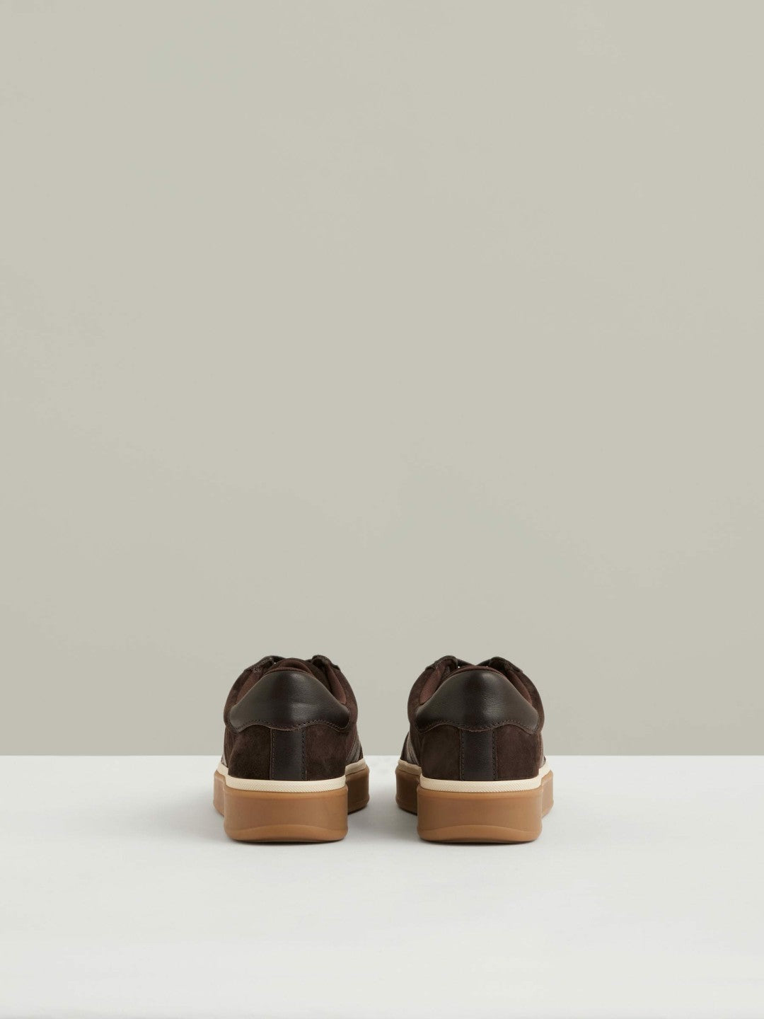 Suede Low-Top Trainers in Chocolate