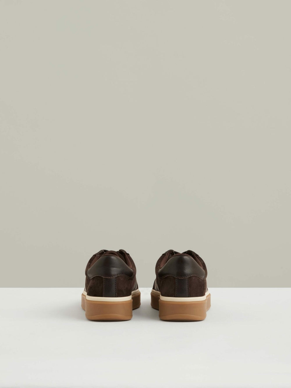 Suede Low-Top Trainers in Chocolate