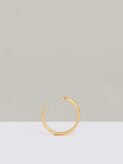 Molten Hoop Earrings in Gold Tone