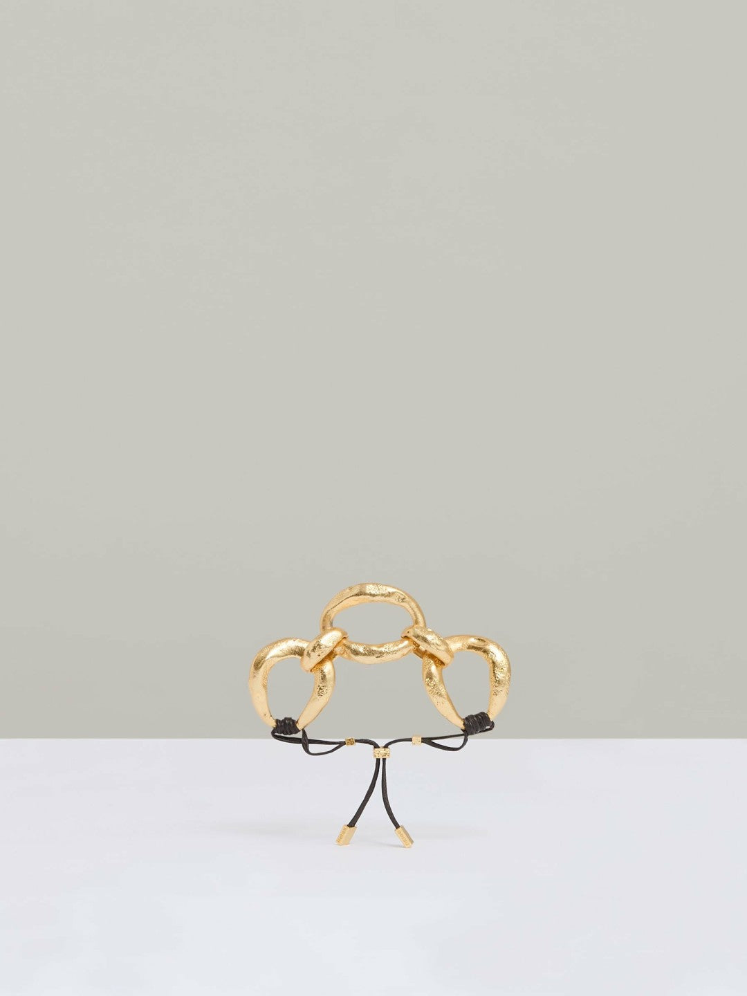Molten Link Bracelet in Gold Tone