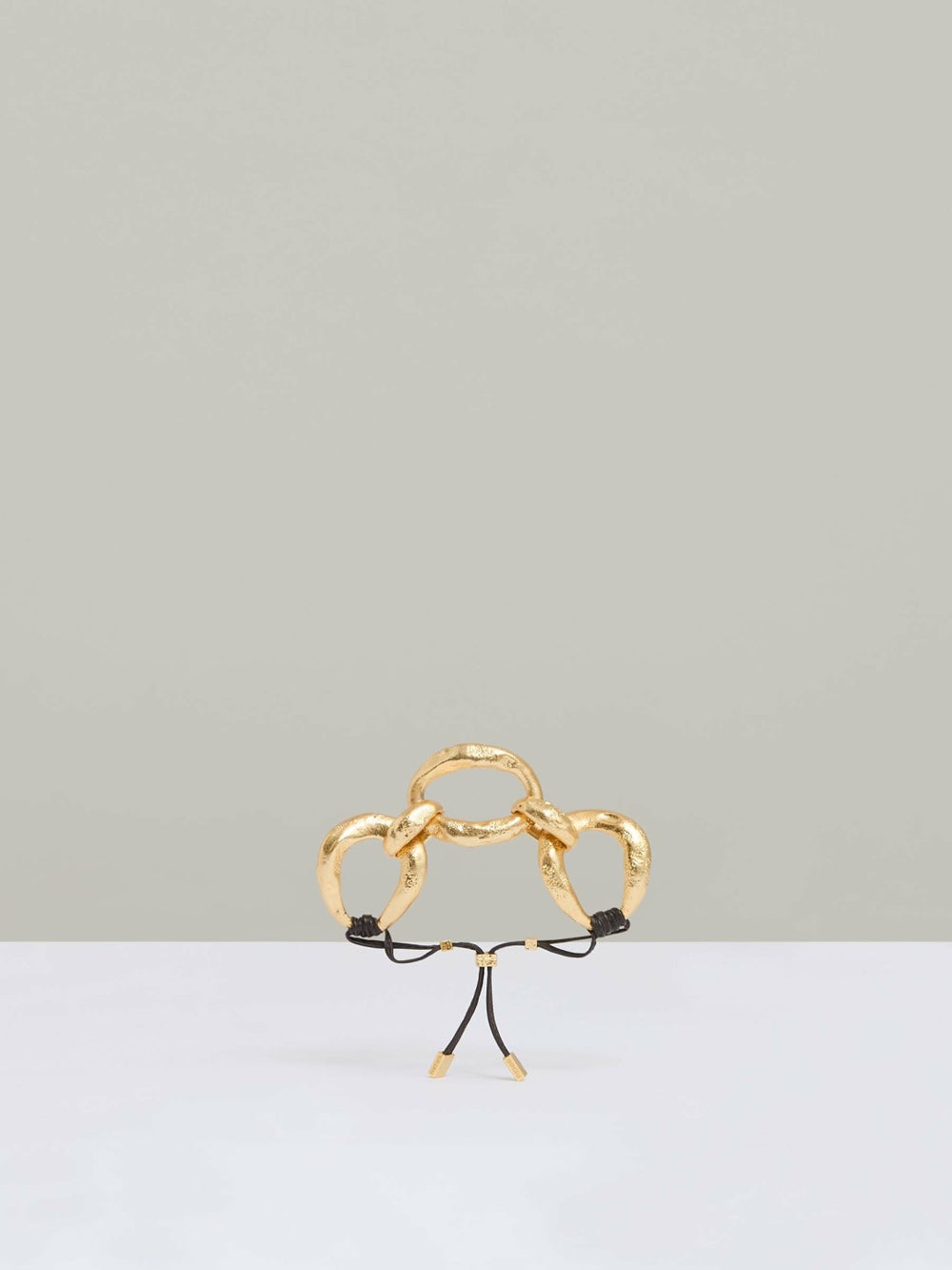 Molten Link Bracelet in Gold Tone