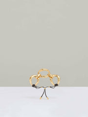 Molten Link Bracelet in Gold Tone