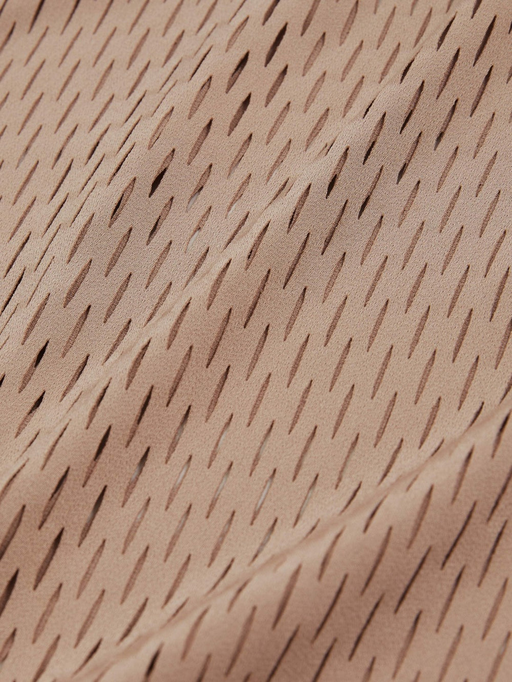 Atelier Laser-Cut Vest Top in Taupe
