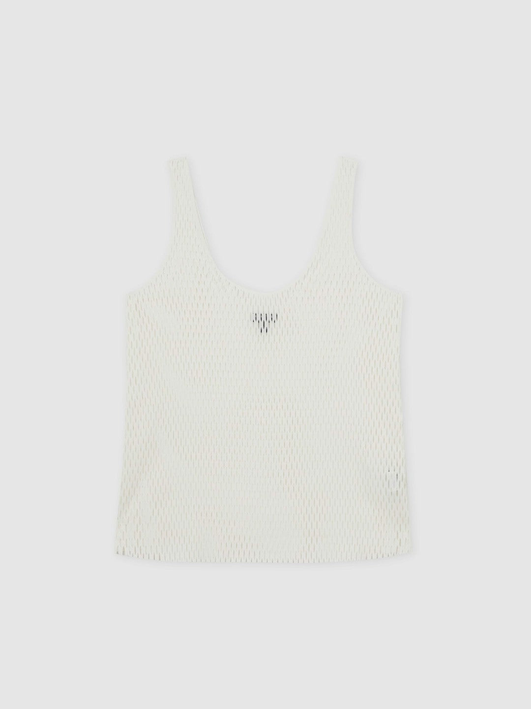 Atelier Laser-Cut Vest Top in Cream