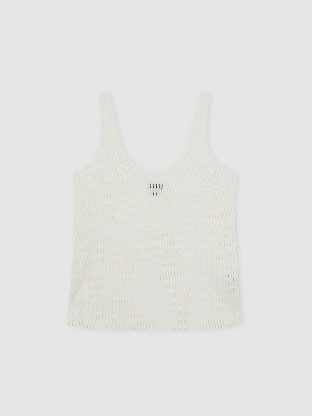 Atelier Laser-Cut Vest Top in Cream