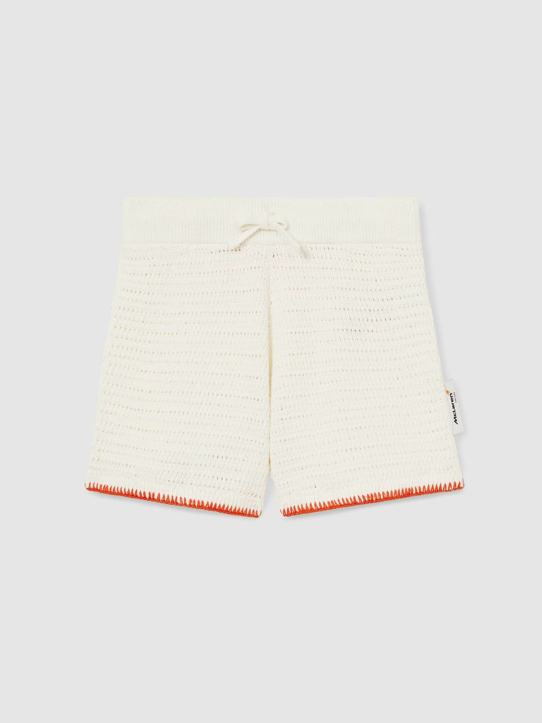 13-14 yrs McLaren F1 Team Crochet Shorts in Off White/Orange