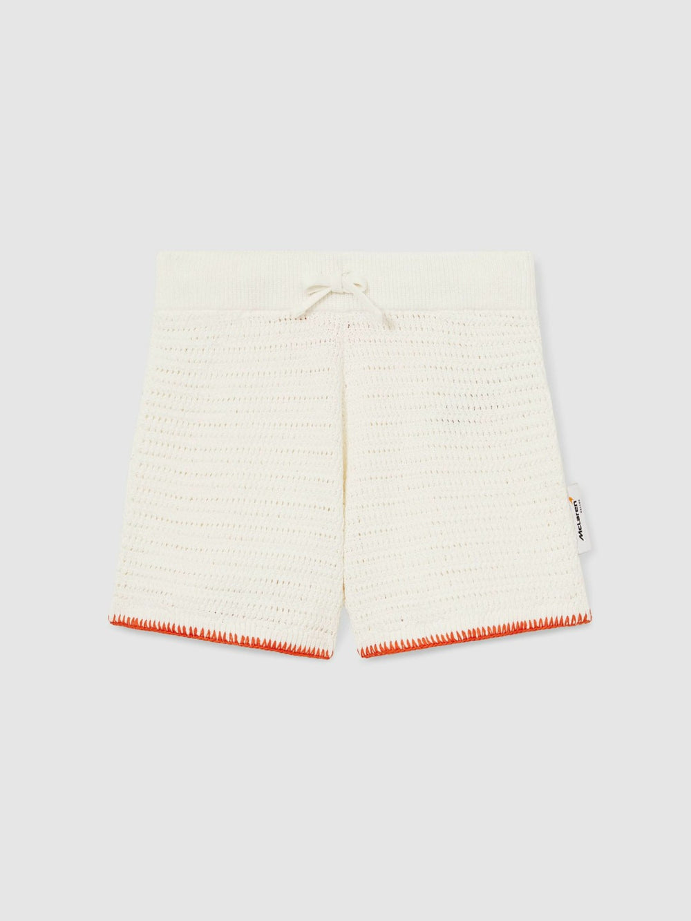 3-9 yrs McLaren F1 Team Crochet Shorts in Off White/Orange
