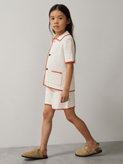 9-13 yrs McLaren F1 Team Crochet Shorts in Off White/Orange