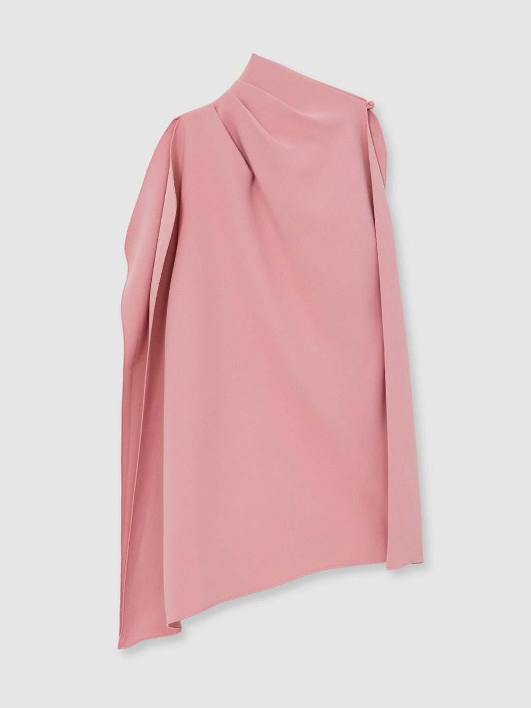 13-14 yrs One-Shoulder Draped Dress in Pink