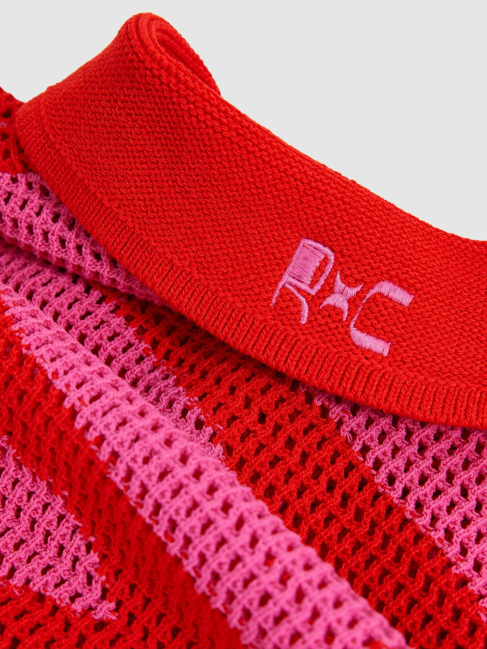 | Ché Wave Crochet Shirt in Pink
