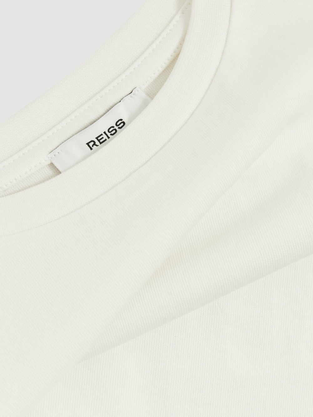 9-13 yrs Oversize Cotton Cropped T-Shirt in Ivory