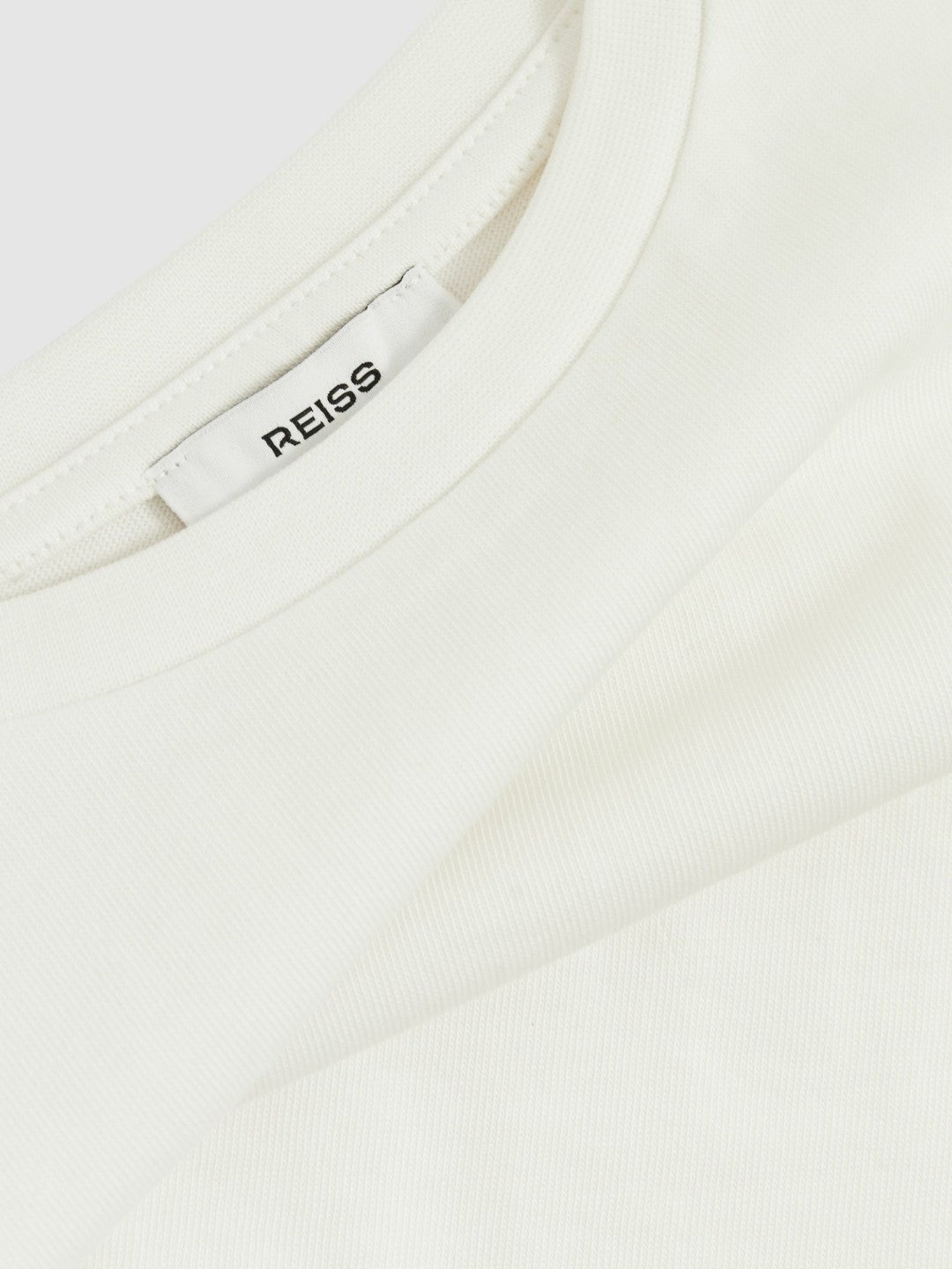 4-9 yrs Oversize Cotton Cropped T-Shirt in Ivory