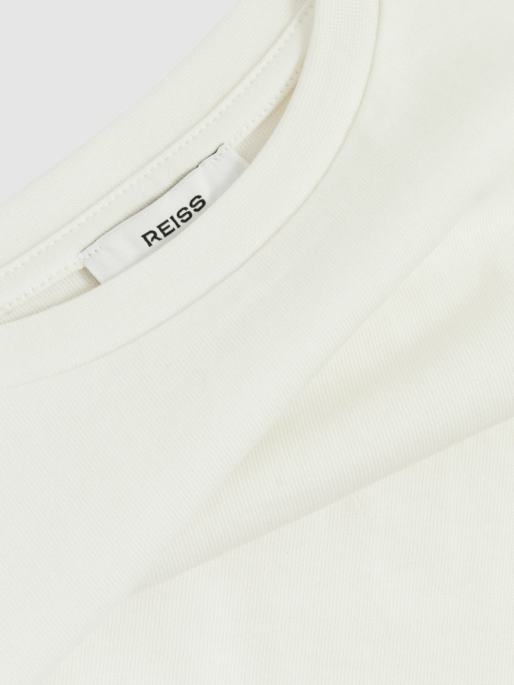 4-9 yrs Oversize Cotton Cropped T-Shirt in Ivory