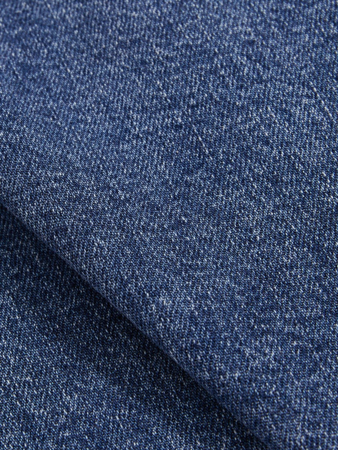 Denim Mini Skirt in Indigo Blue
