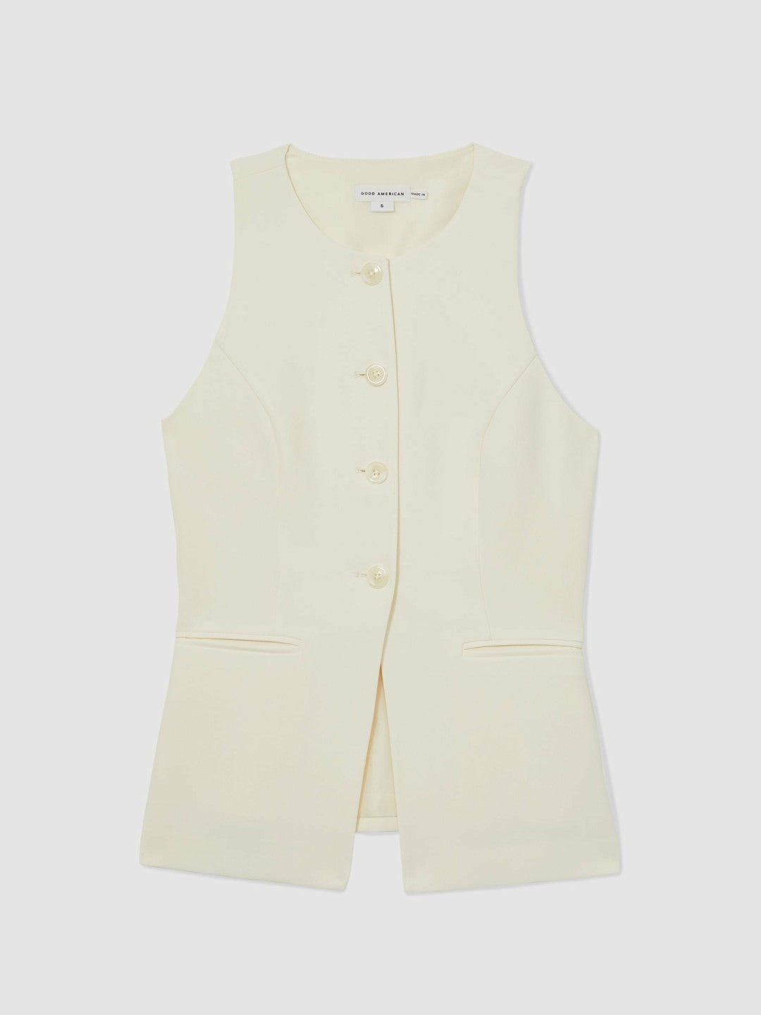 Luxe Suiting Vest in Cream