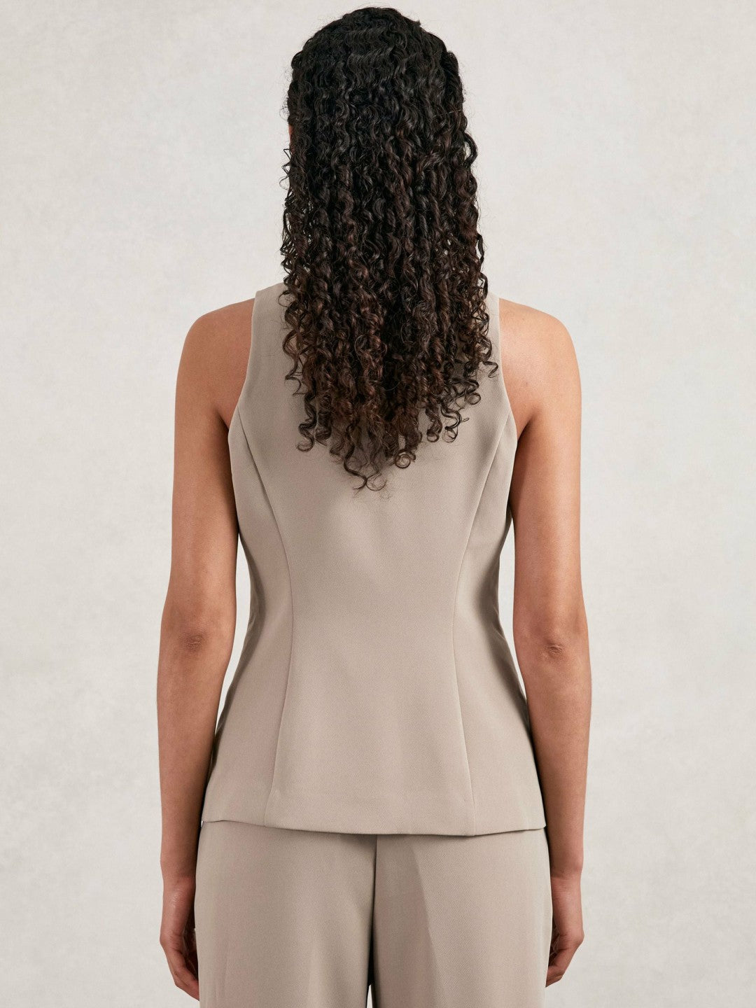 Luxe Suiting Vest in Beige